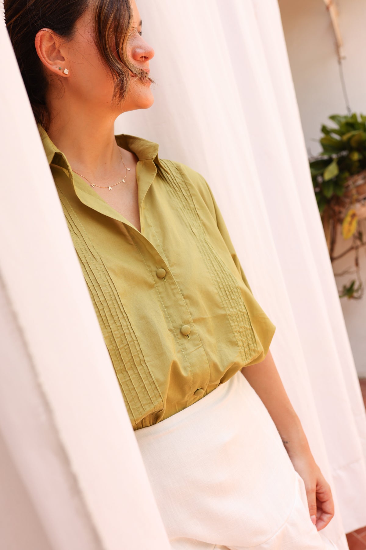 JULIETA TOP IN GREEN