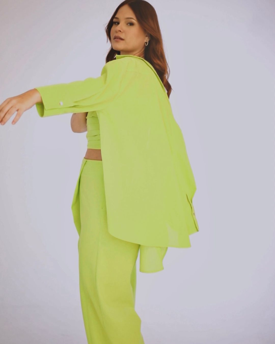 BRUNA TOP IN LIME